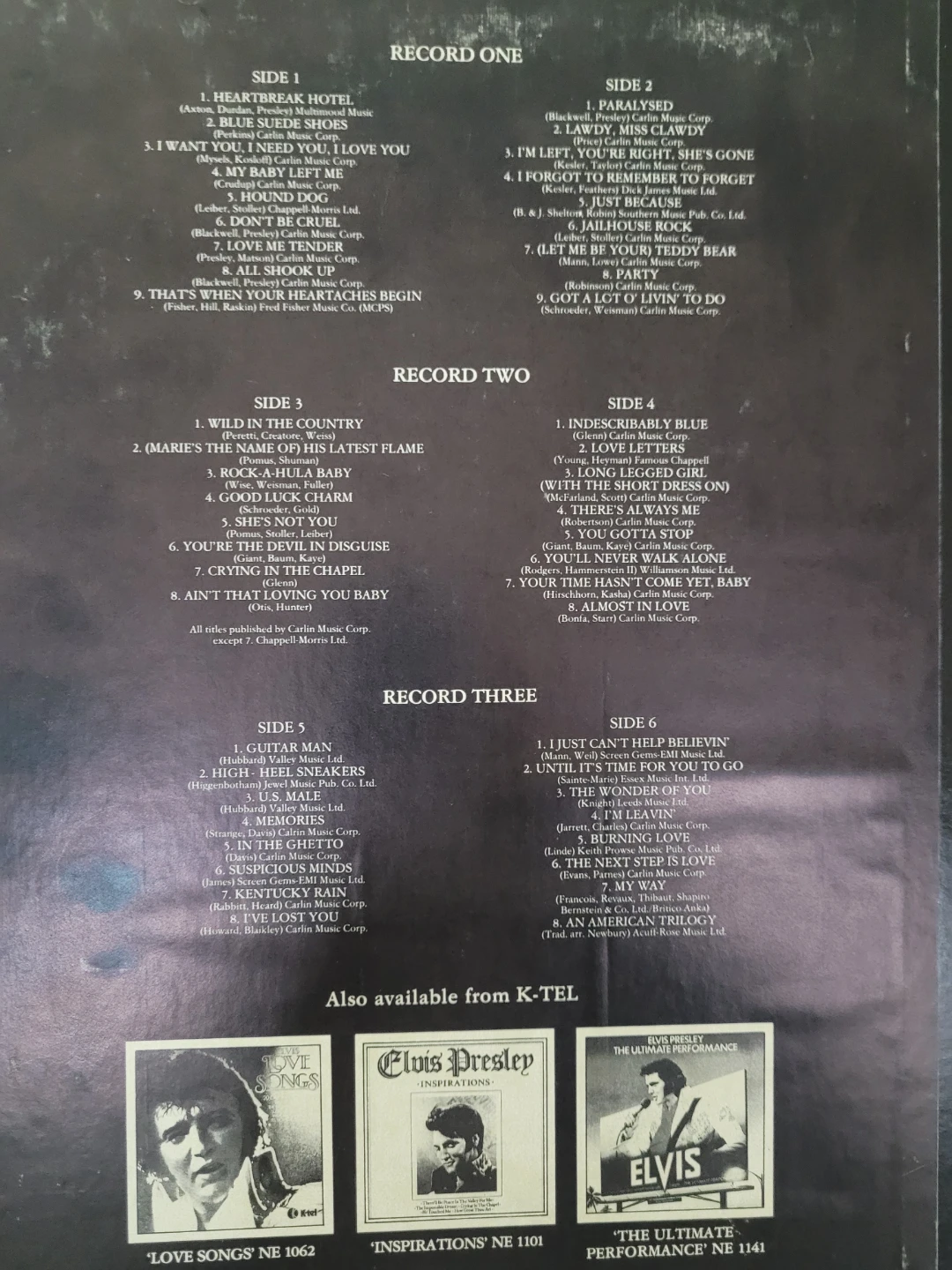 Elvis American Trilogy 3 Record Set - photo 2