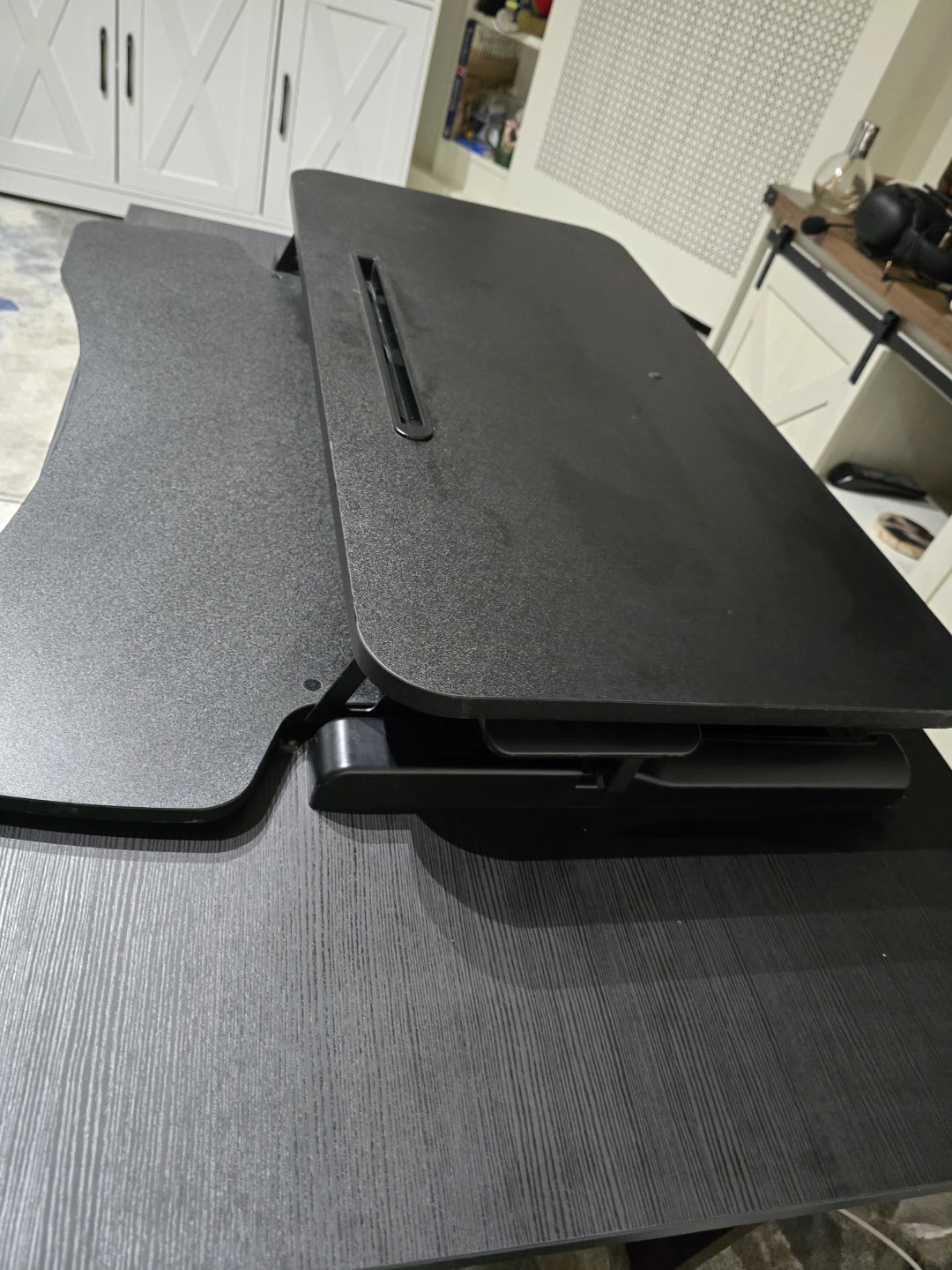 Black Adjustable Standing Desk Converter - photo 4