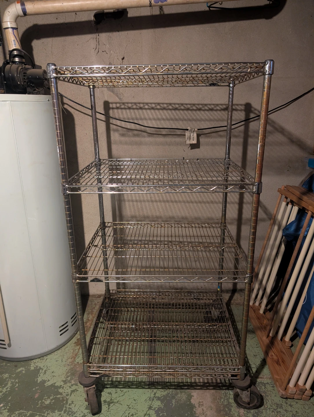 5-Tier Wire Shelving Unit on Wheels