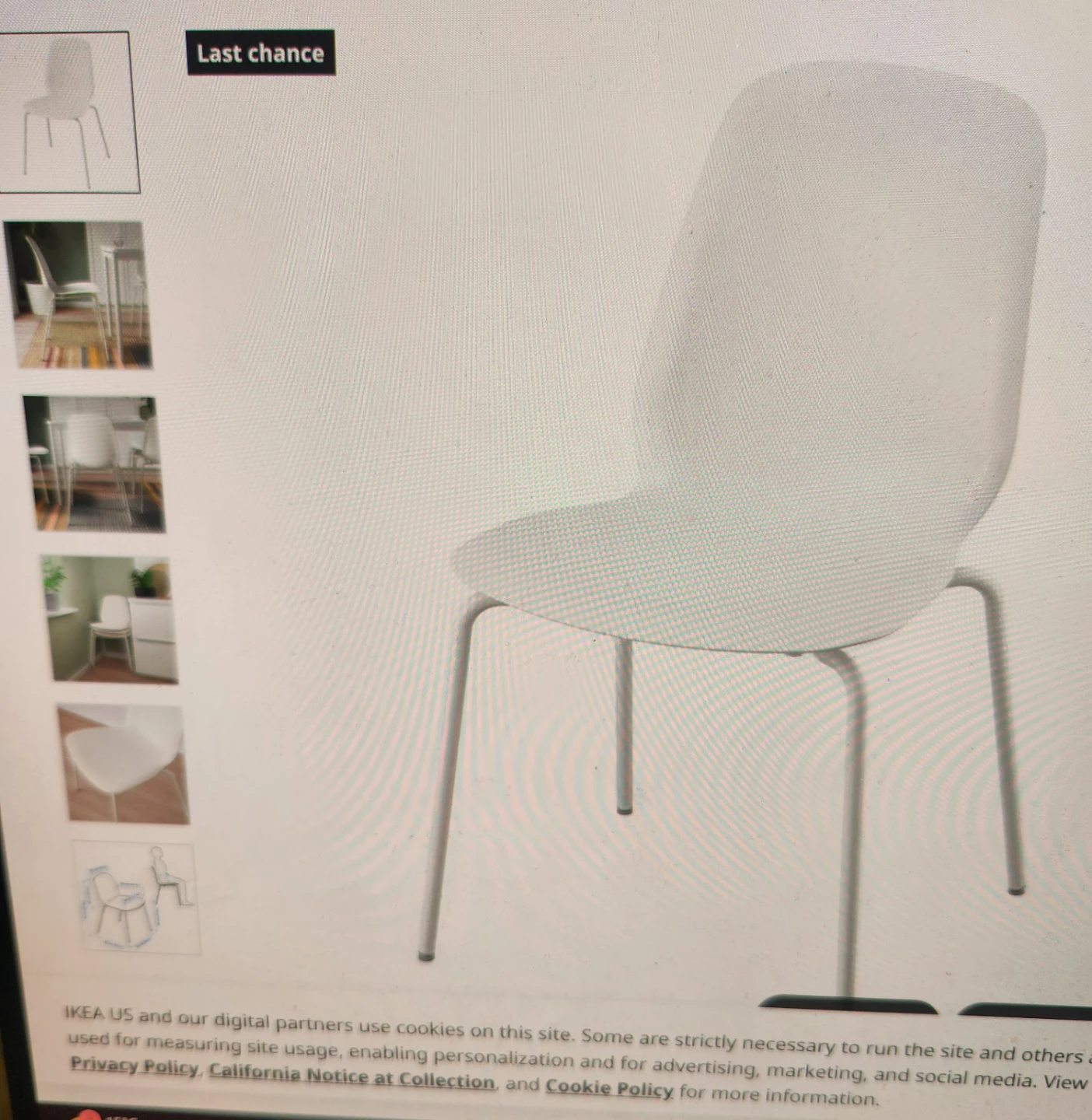 IKEA MALORTSMOTT Round Rug Pad and LIDAS chair - photo 5