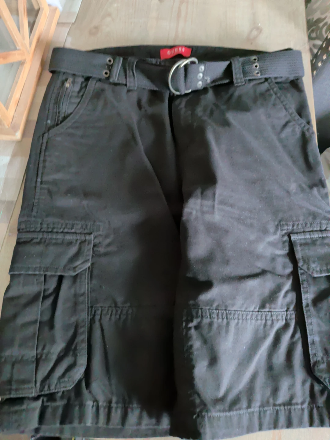 Guess Black Cargo Shorts like new - photo 2
