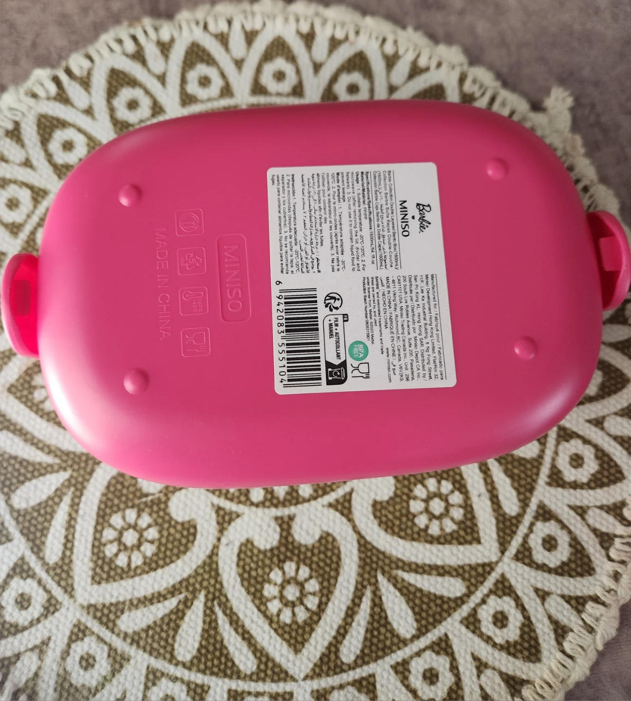 Barbie Pink Bento Luncj Box with Utensils - photo 3