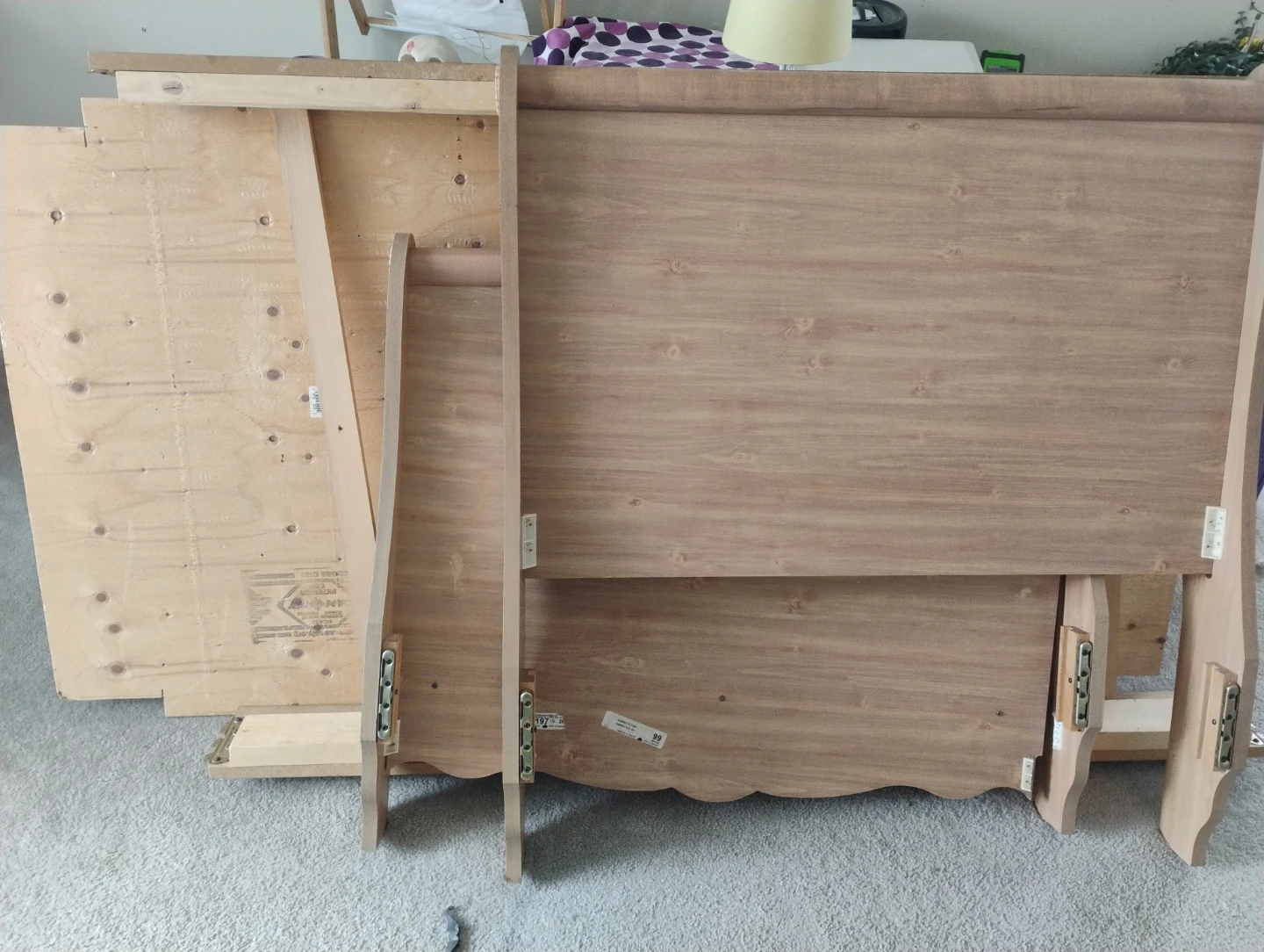 Wooden Sleigh Bed Frame - photo 4
