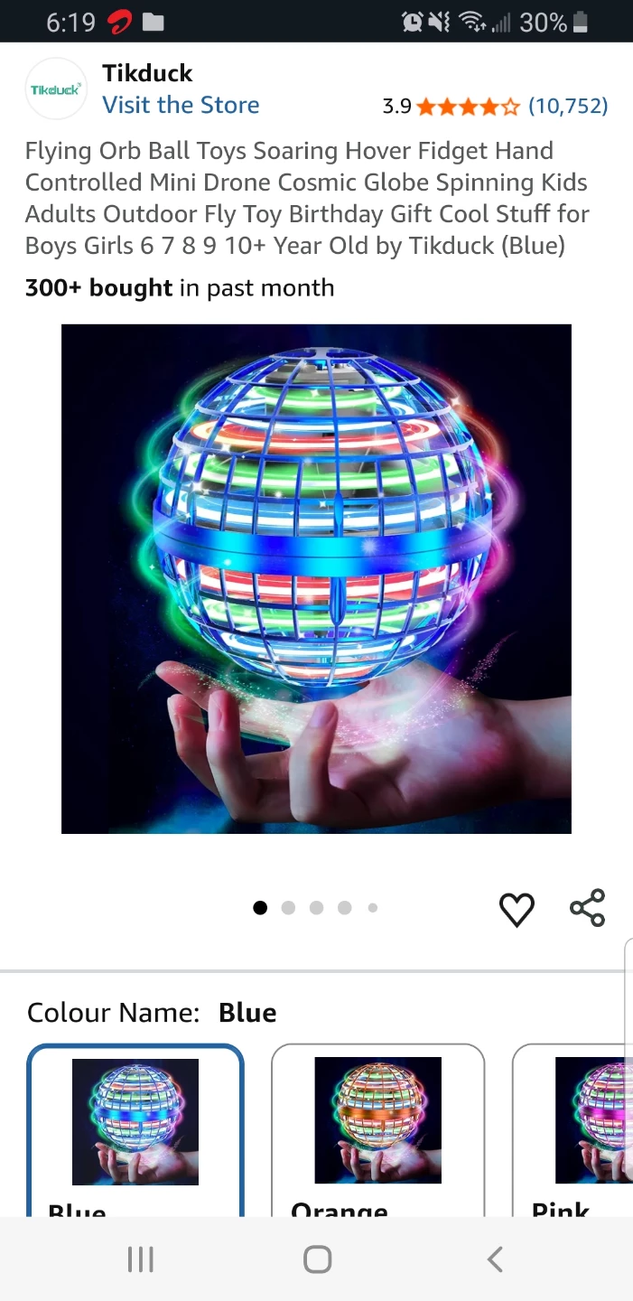 Flying Orb Ball Spinner Toy - Dynamic RGB Lights - photo 3