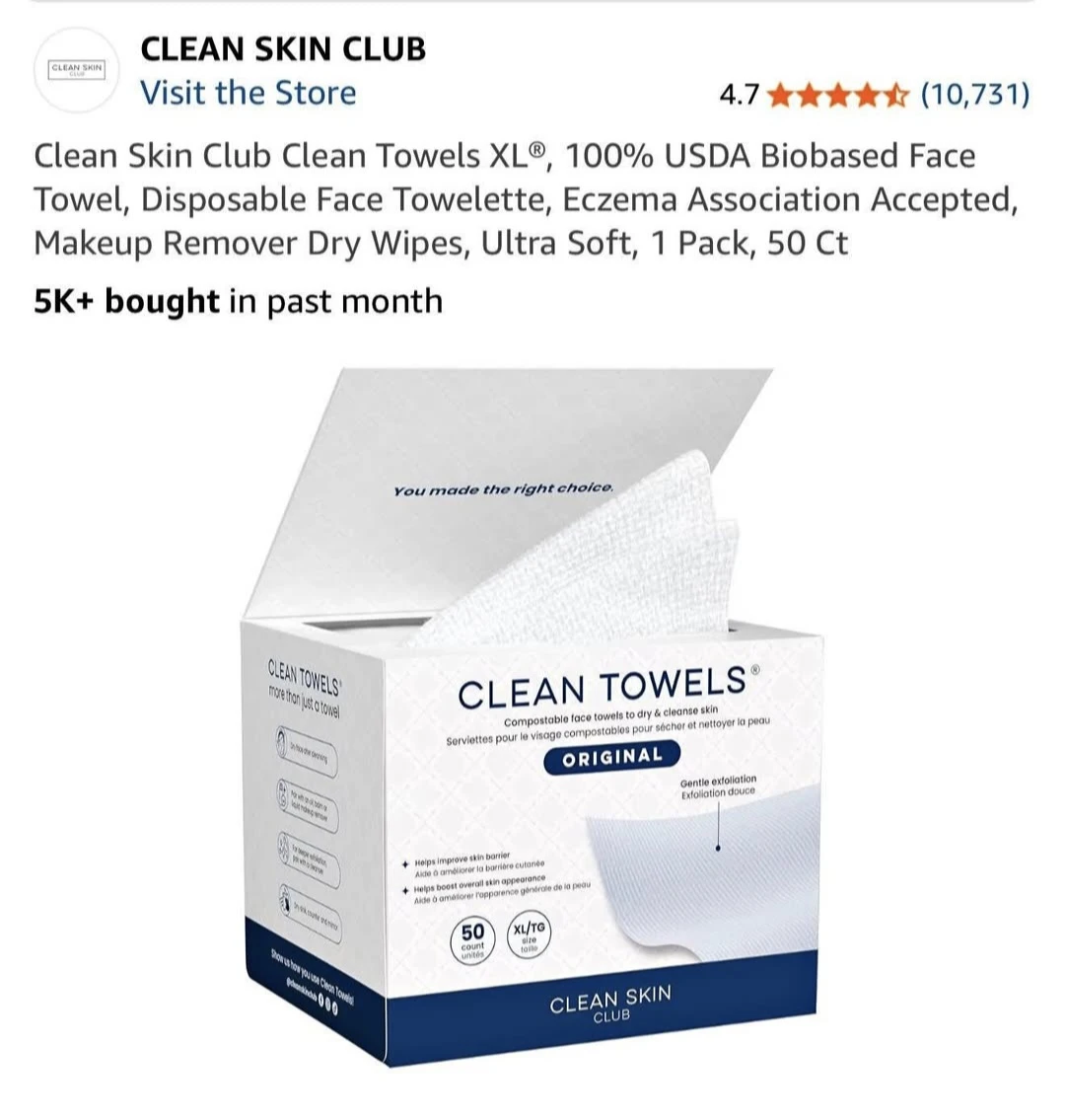 Disposable Face Towel 50 count