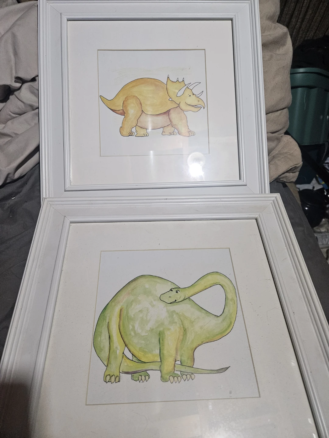 Serena Bowman Framed Dinosaur Art Prints (Set of 2)