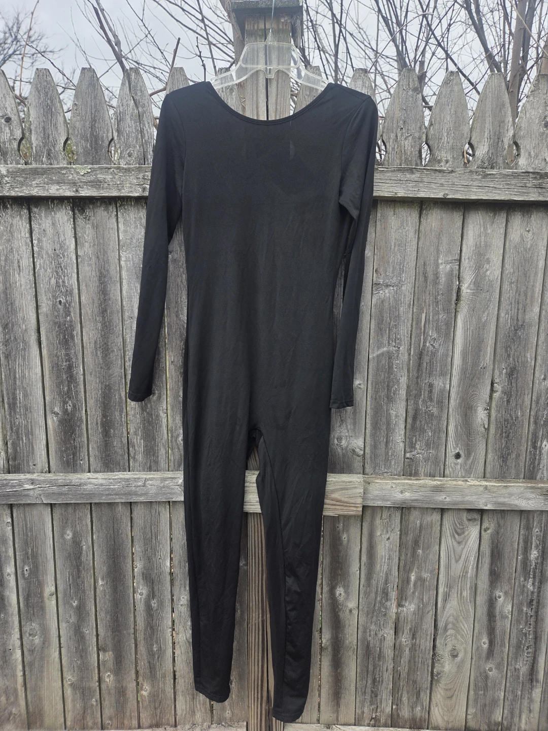 SHEIN Black Long Sleeve Jumpsuit