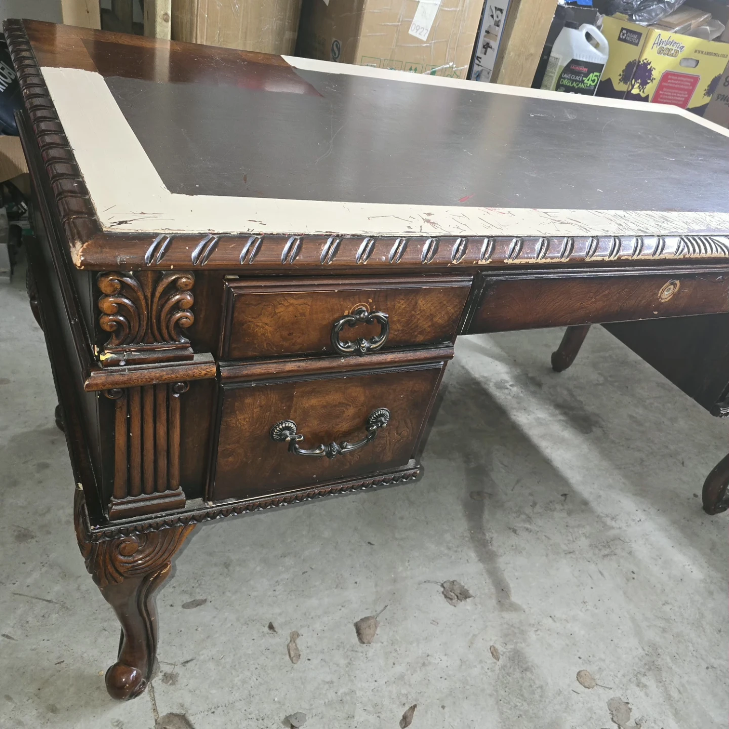 Used solid Wood Desk - photo 2