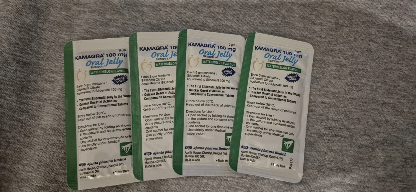 Kamagra Oral Jelly 100mg Watermelon Flavour (4 Sachets)