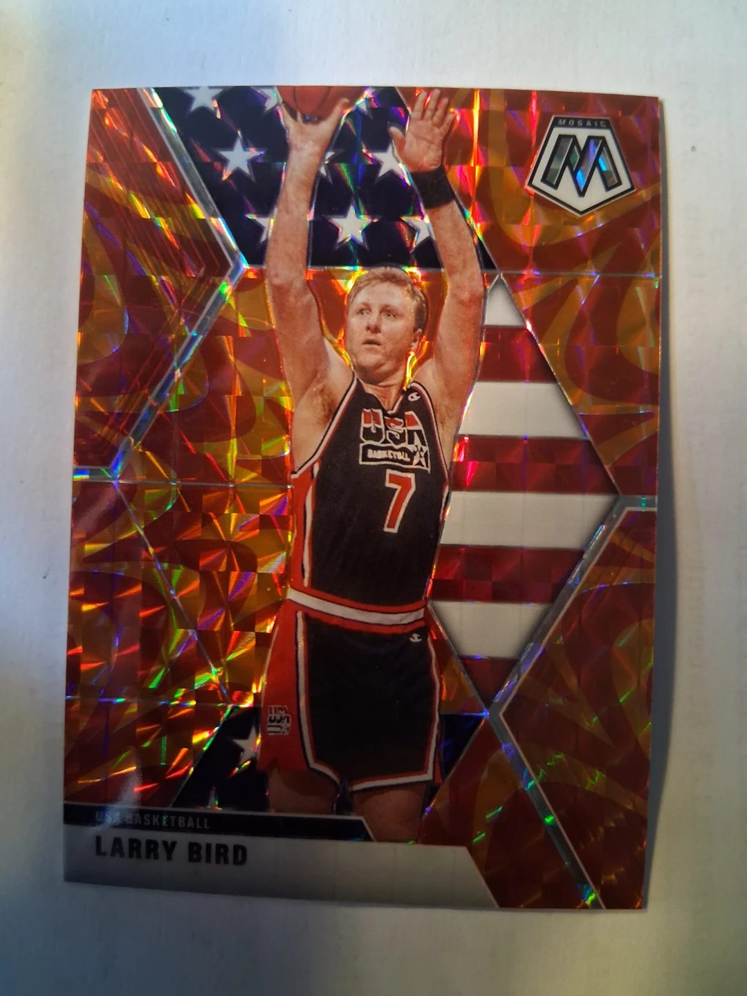 2019-20 Panini Mosaic Basketball Larry Bird Card