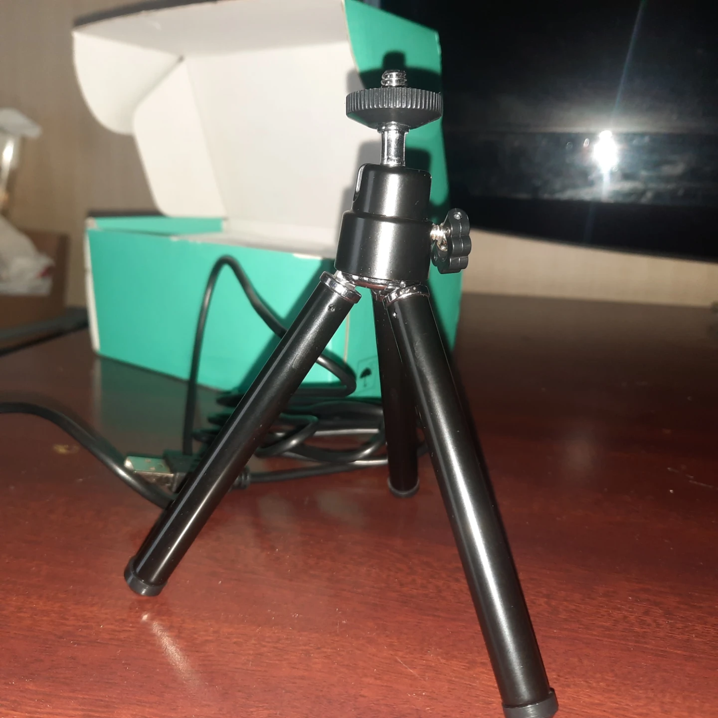 1080p Full HD Webcam with Ring Light and Tripod - photo 4