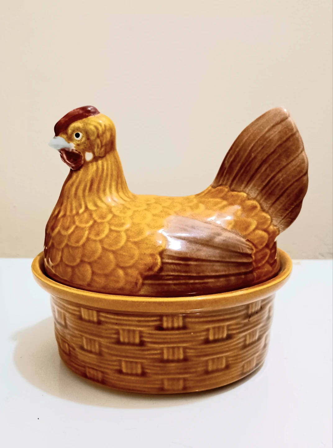 Textured Ceramic Chicken Container - photo 3
