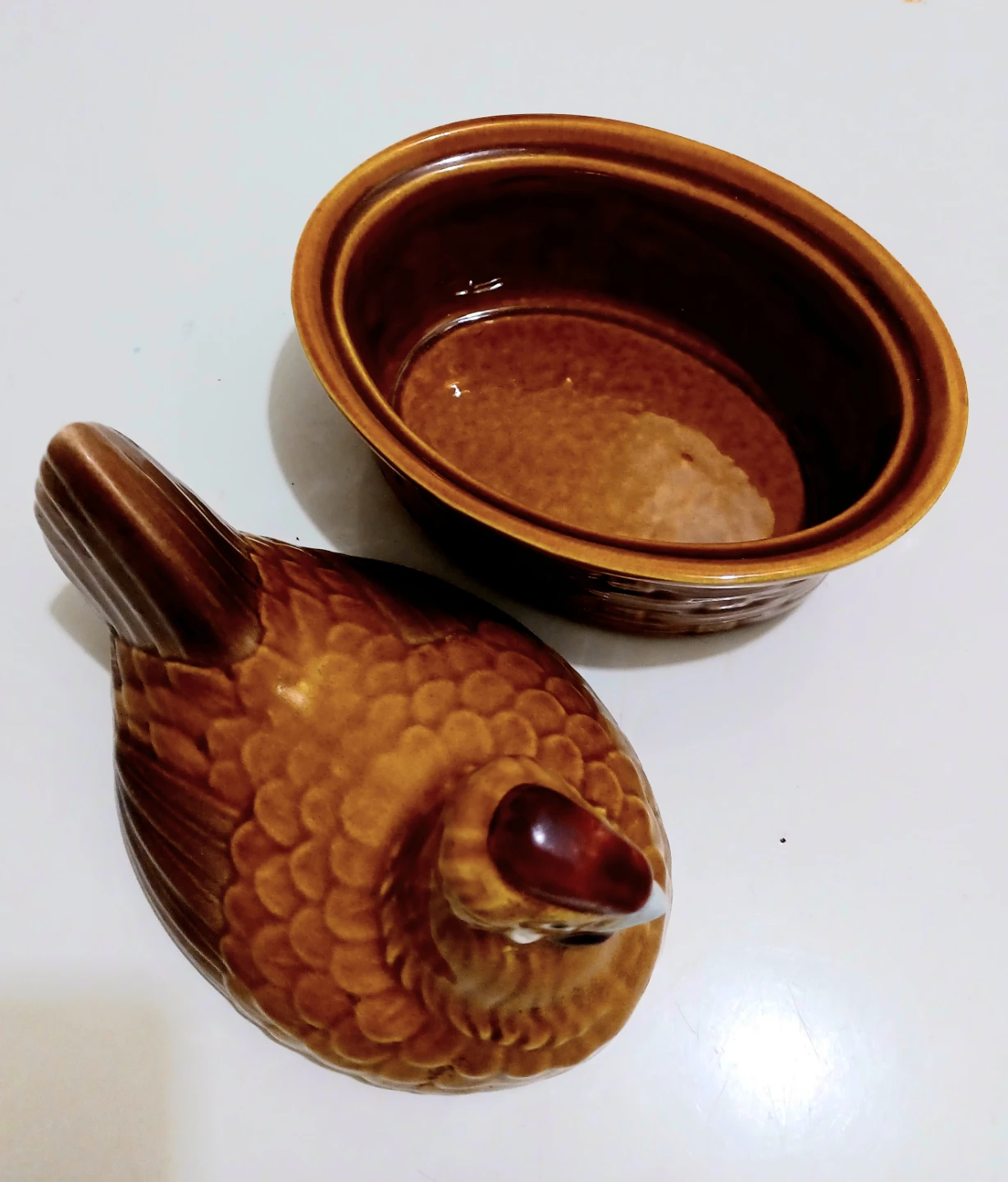 Textured Ceramic Chicken Container - photo 5
