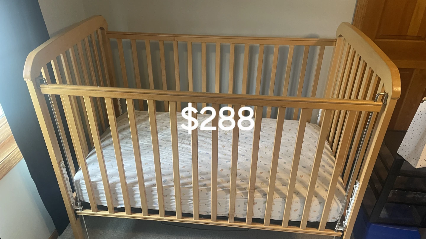 Wooden Baby Crib