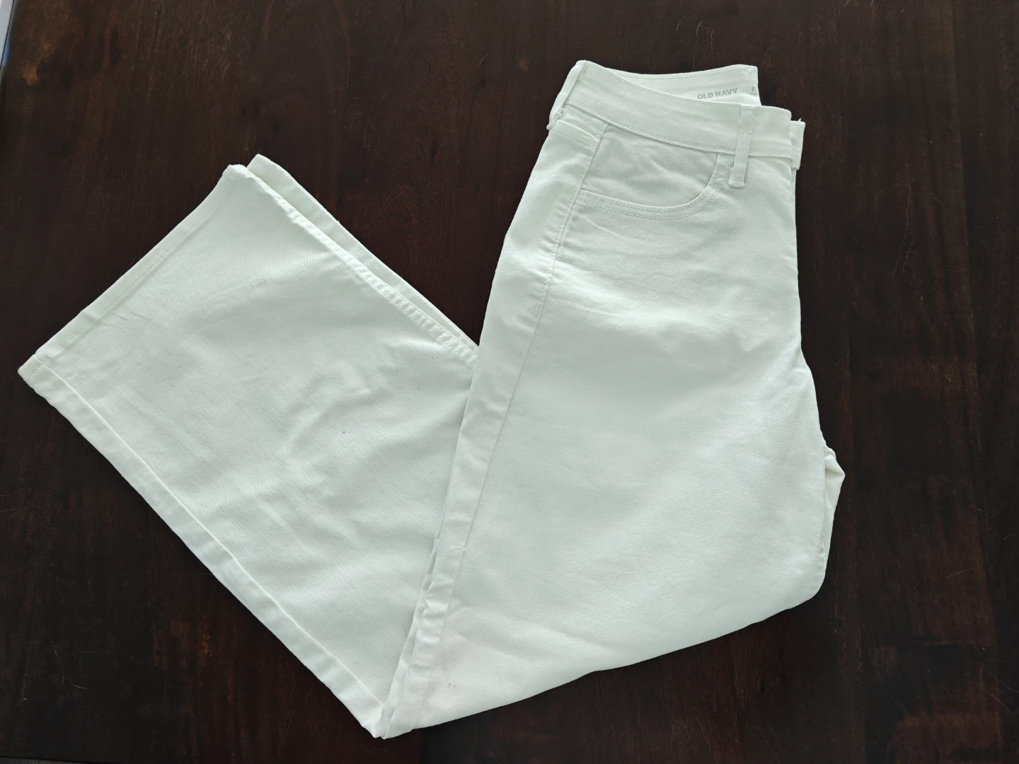 White Wide Leg Jeans - Size 2 Petite - photo 2