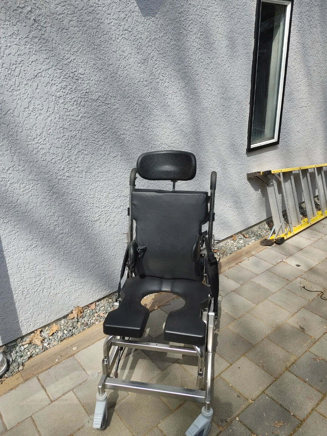 Tilting Shower Wheelchair , Camode