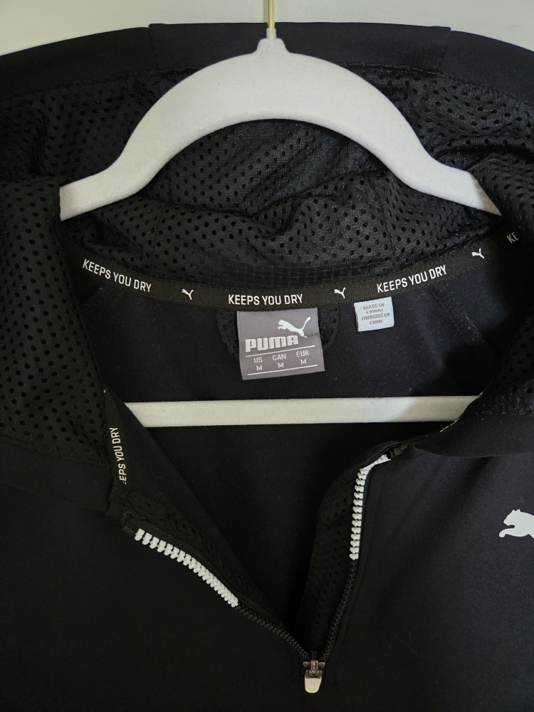 Puma Black 1/4 Zip Hoodie - Medium - photo 2