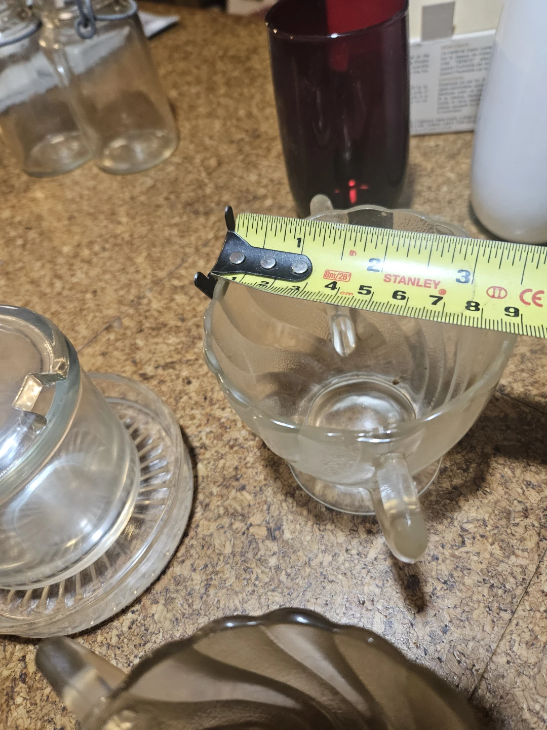 Glass Creamer Pitcher Set with Sugar Bowl - photo 5