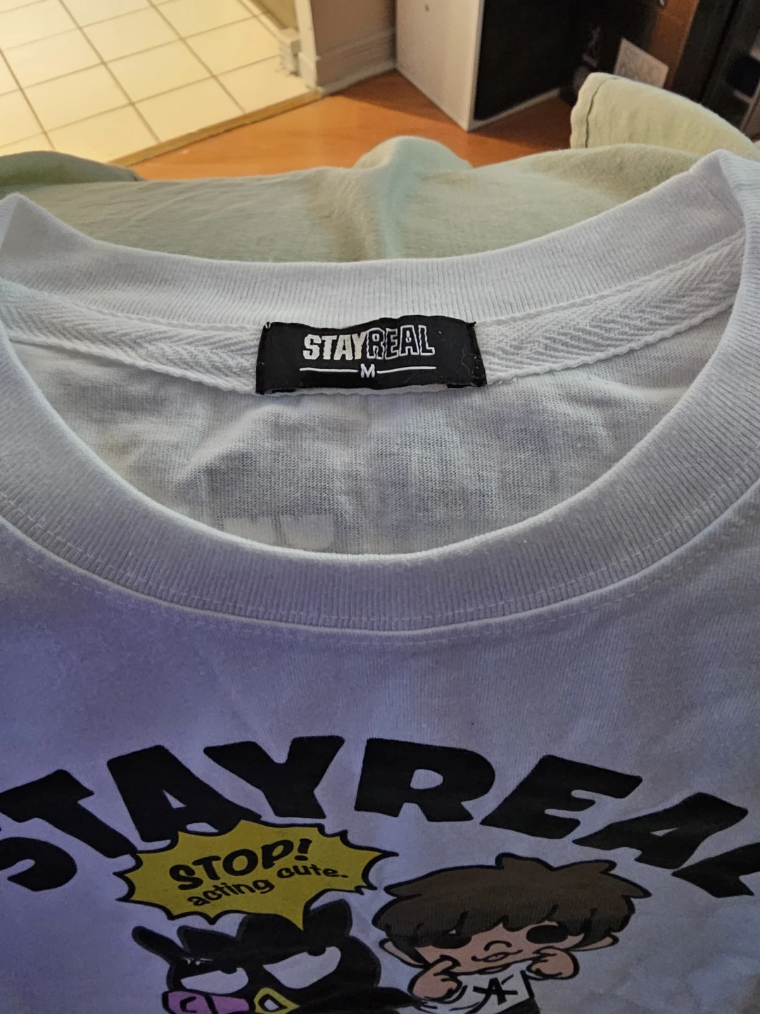 Stayreal x Badtz-Maru Graphic T-Shirt Men Asian Size Medium - photo 2