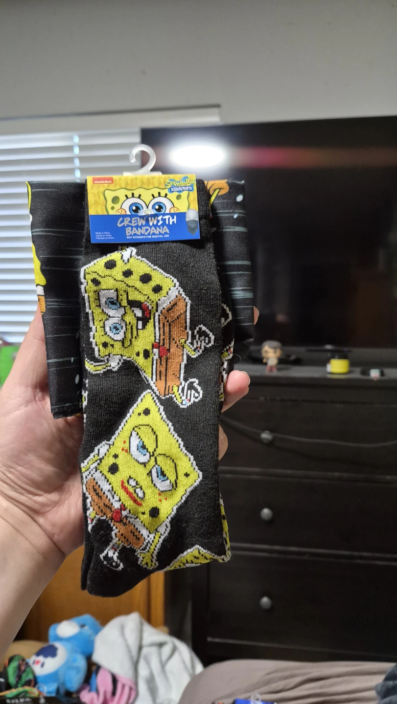 SpongeBob SquarePants Crew Socks with Bandana