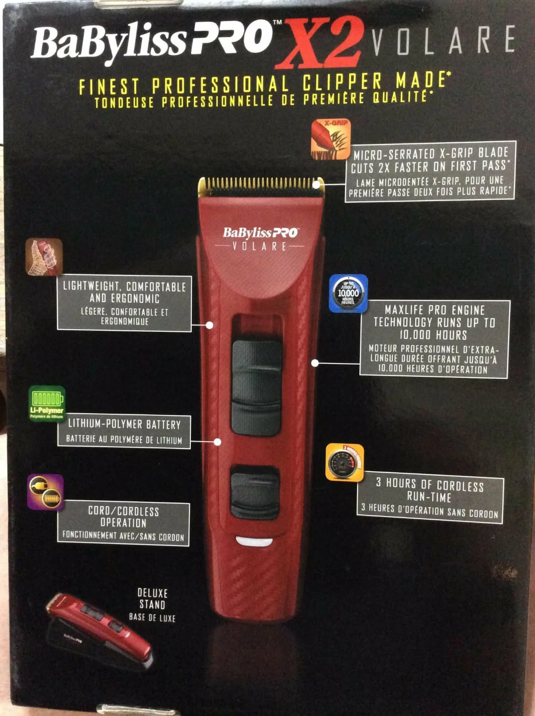 BaBylissPRO X2 Volare Cordless Hair Clipper - photo 2