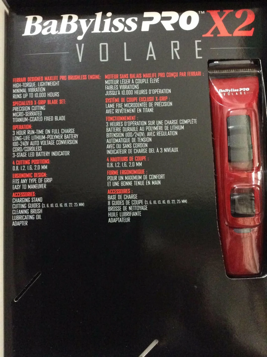 BaBylissPRO X2 Volare Cordless Hair Clipper - photo 3