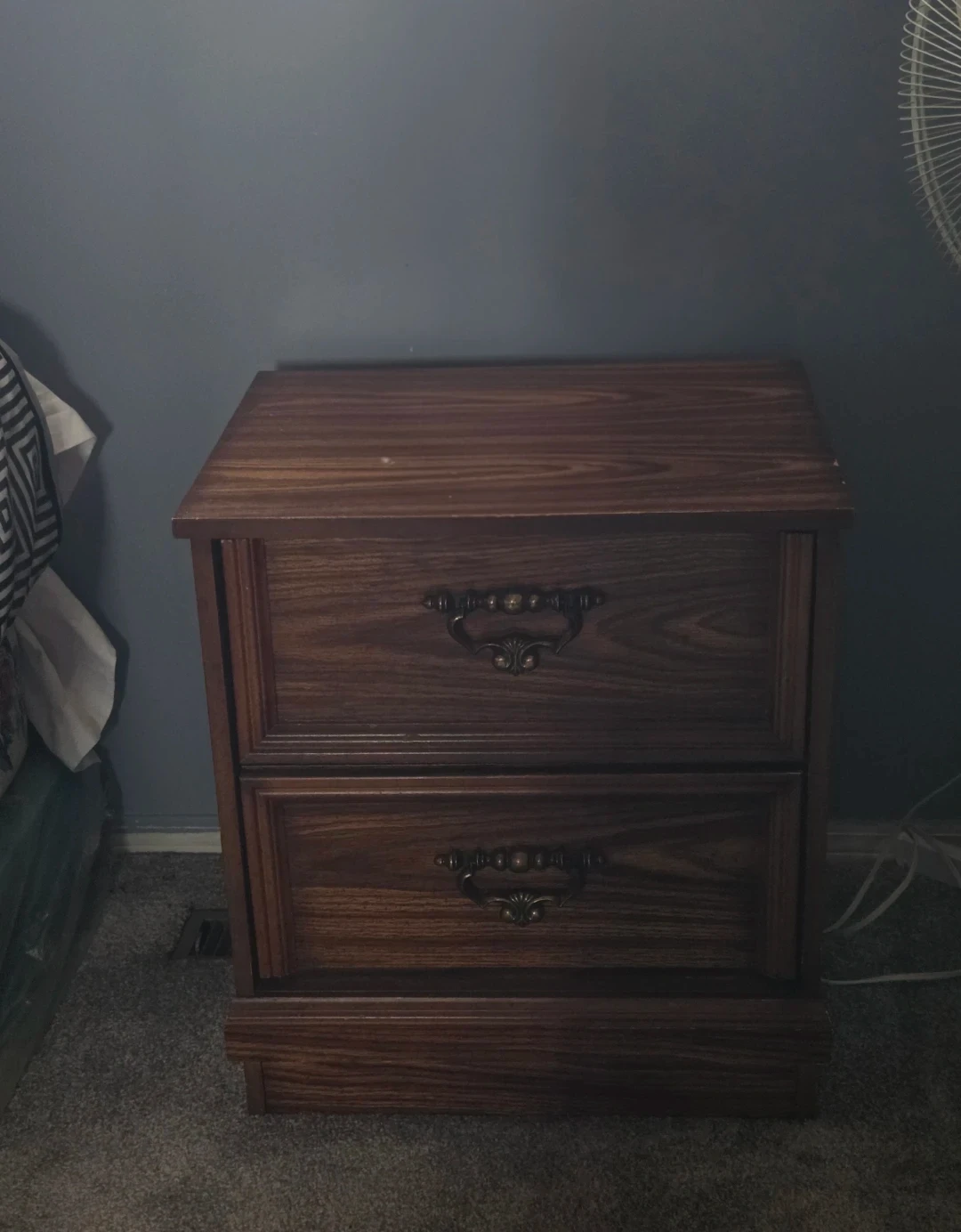 Wooden Dresser with Mirrors and Matching Nightstand - photo 2