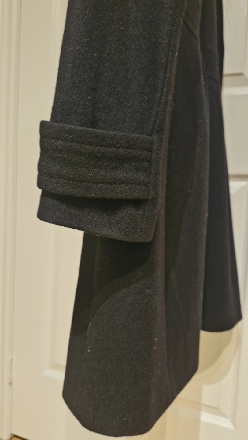 J. Crew Black Wool Blend Coat Size 4 - photo 3
