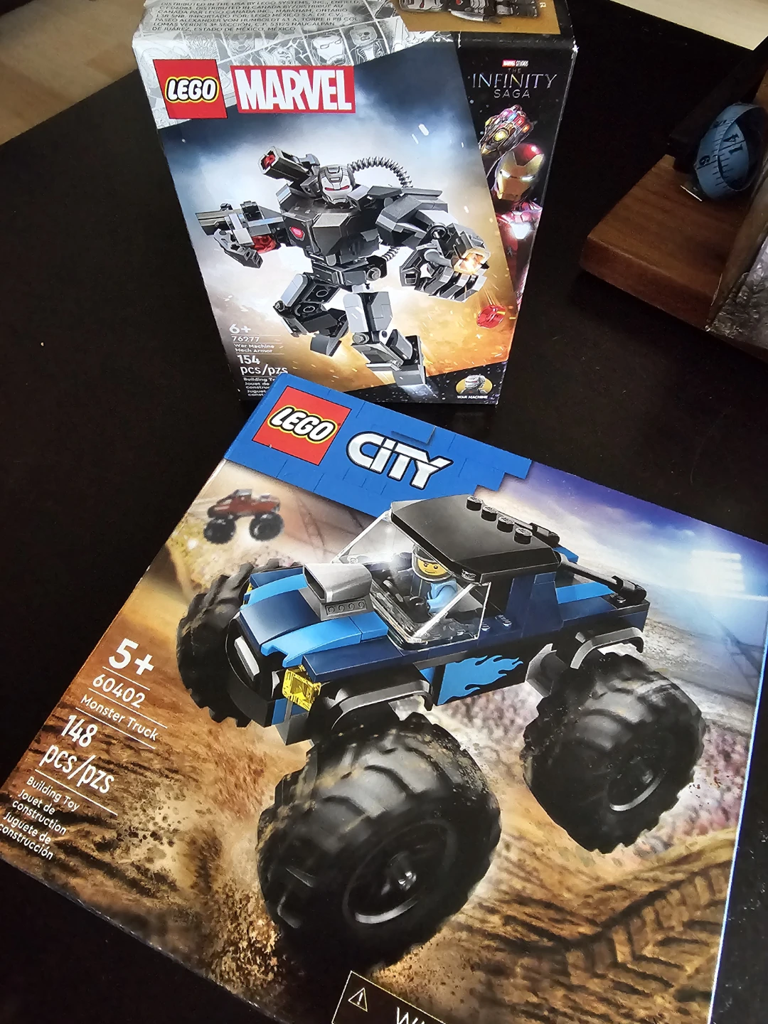 LEGO Marvel Mech & LEGO City Monster Truck Building Sets