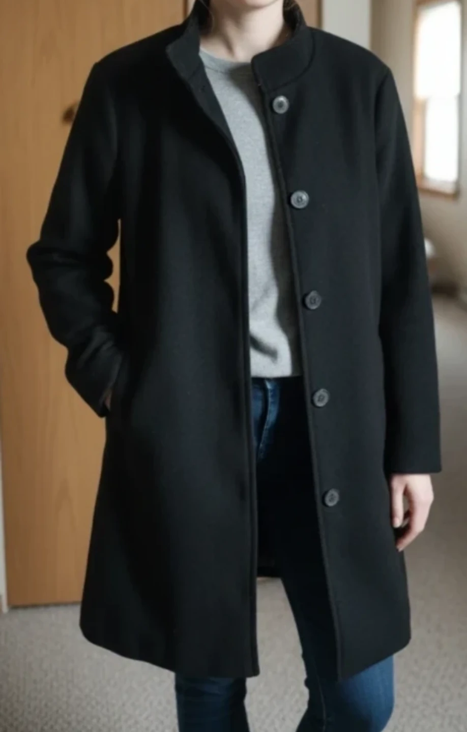 Black Trench Coat New