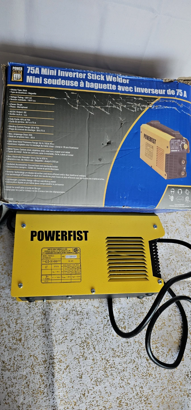 POWERFIST 75A Mini Inverter Stick Welder