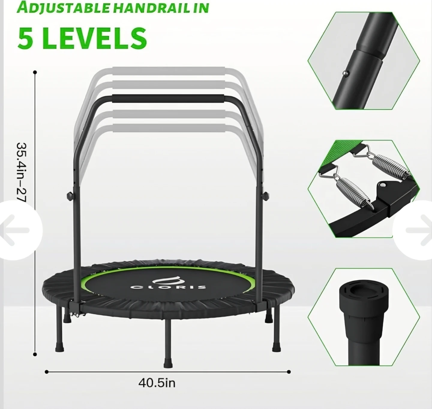 Rebounder fitness trampoline (New in box) - photo 2