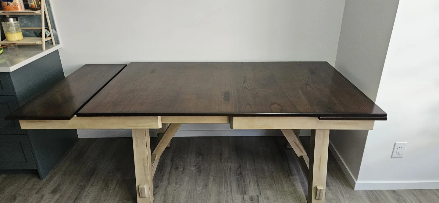 Extendable Dining Table Set with 4 chairs and 1 bench - photo 2