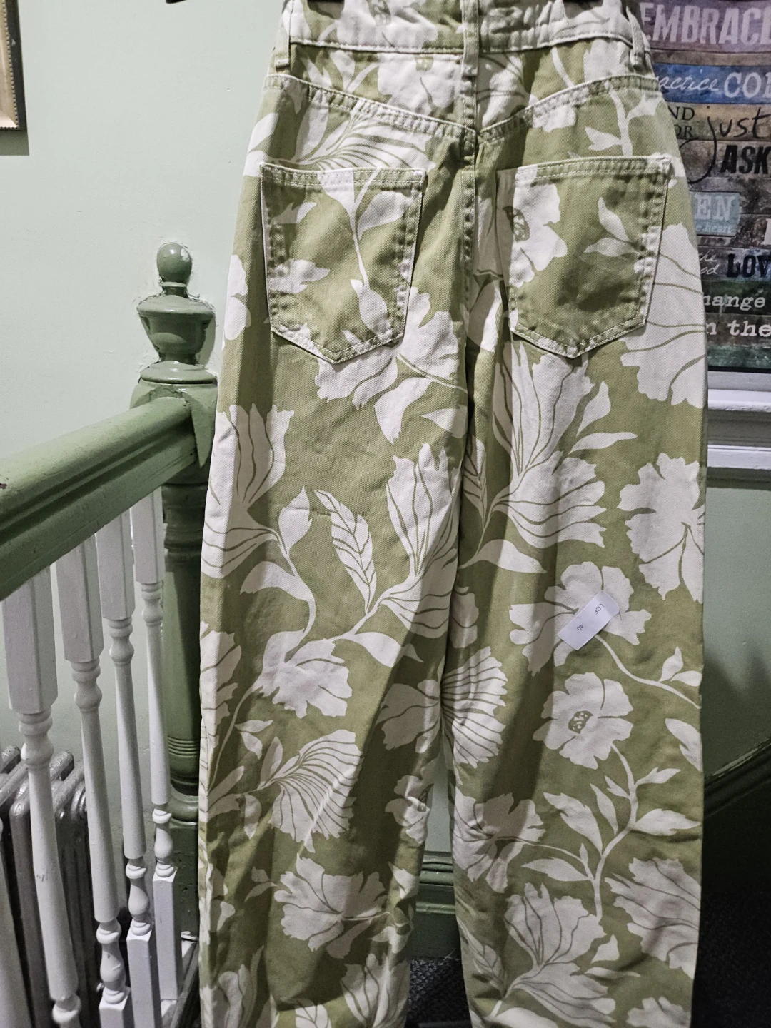 ZARA Floral Wide Leg Pants - photo 4