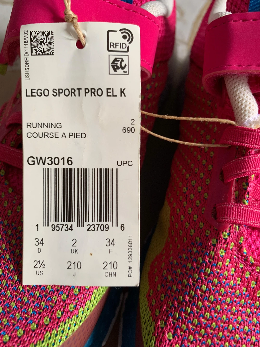 Adidas x LEGO Sport Pro EL K Running Shoes - photo 2