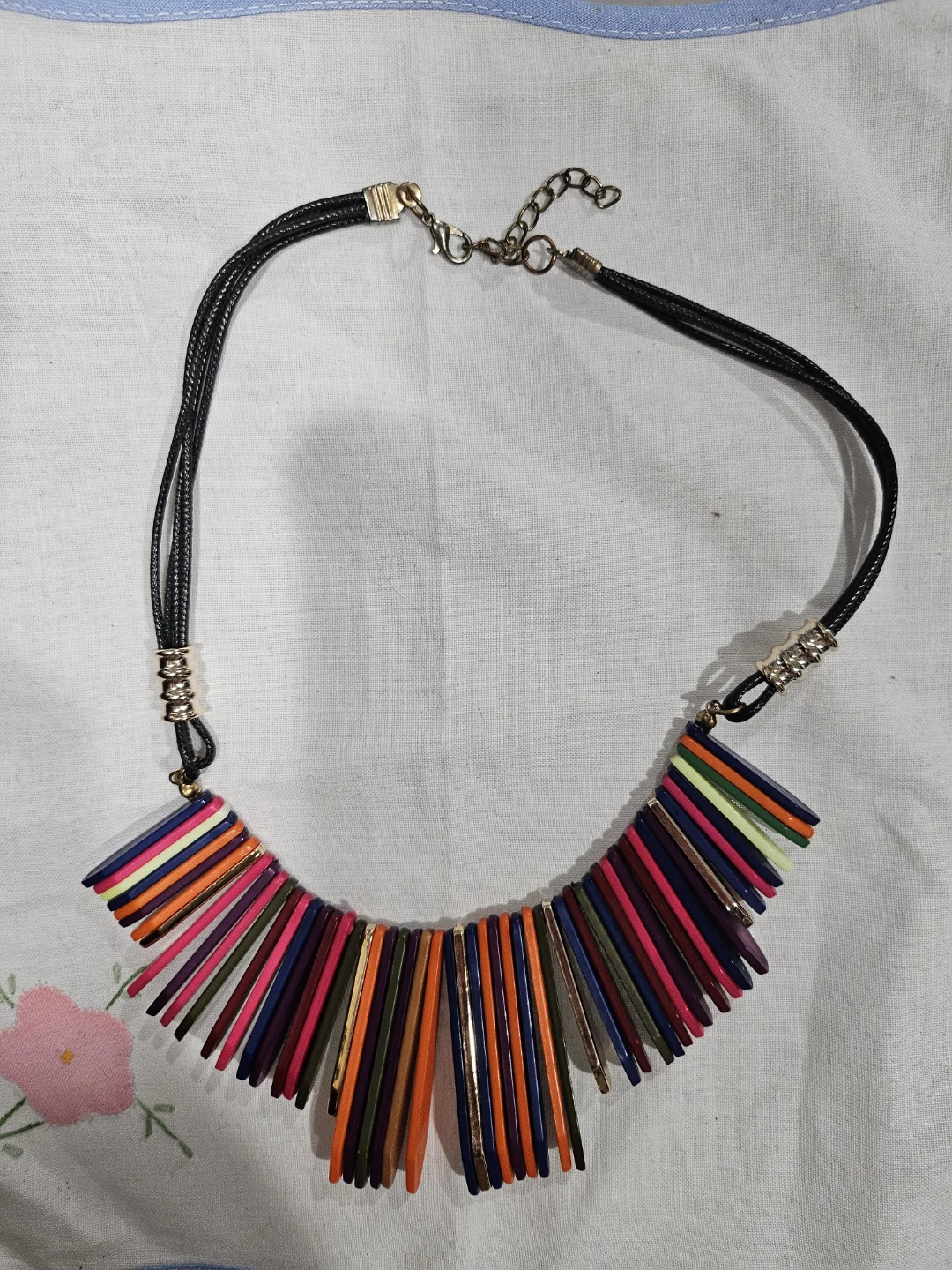 Chunky Multicolored Statement Necklace