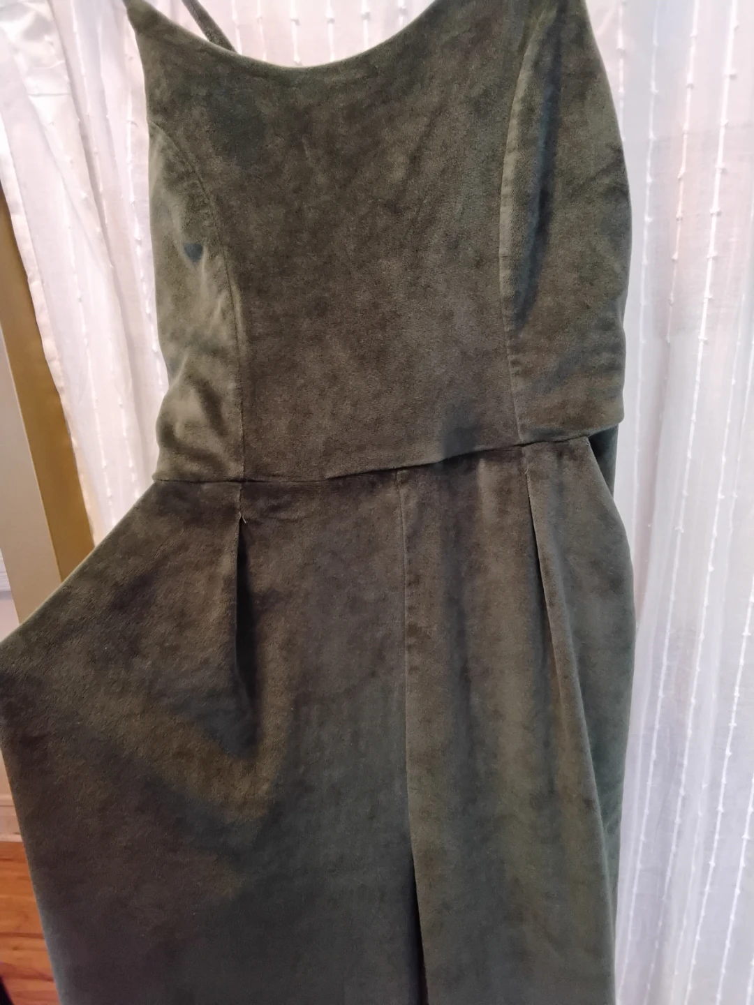 Oak + Fort Green Velvet Jumpsuit - Size S - photo 2
