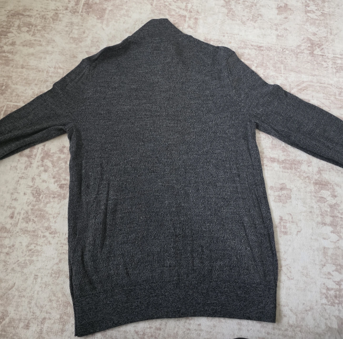Banana Republic Men's Zip-Up Sweater - Charcoal Gray - photo 2