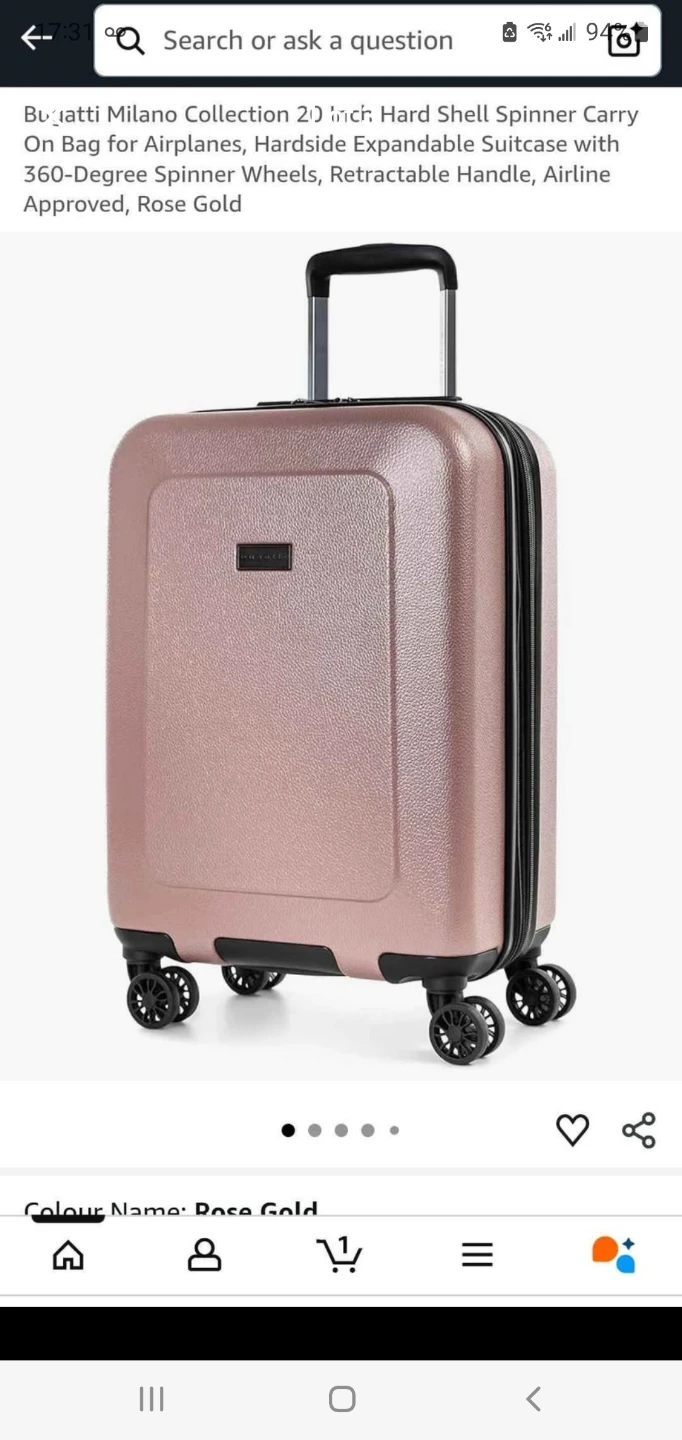 Brand new classic Bugatti Collection 20" Carry-On luggage