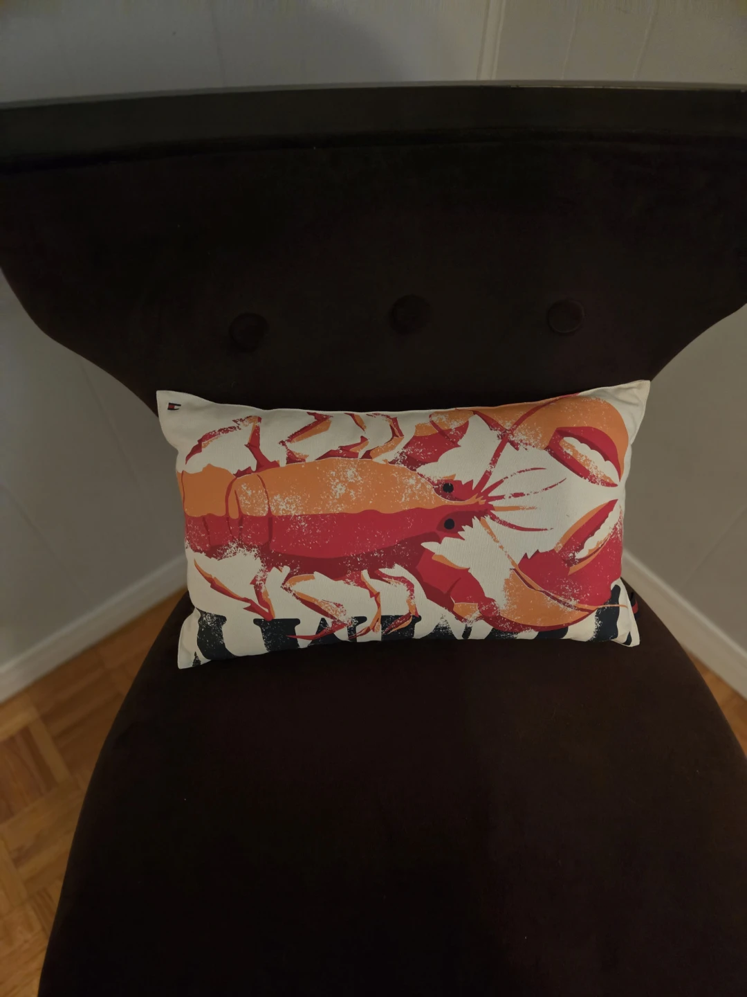 Tommy Hilfiger Lobster Print Throw Pillow