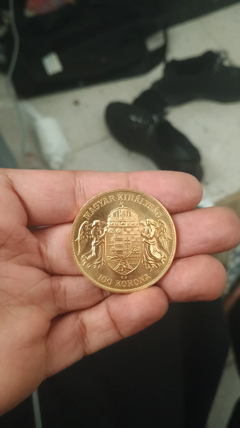1915 Hungarian 100 Korona Gold Coin - photo 5