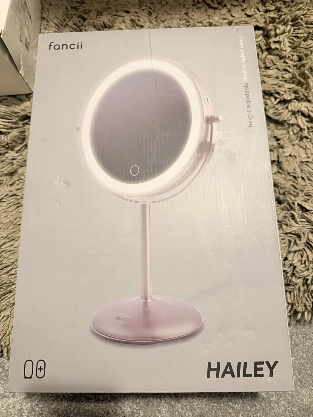 Fancii Hailey Lighted Makeup Mirror - Rose Gold
