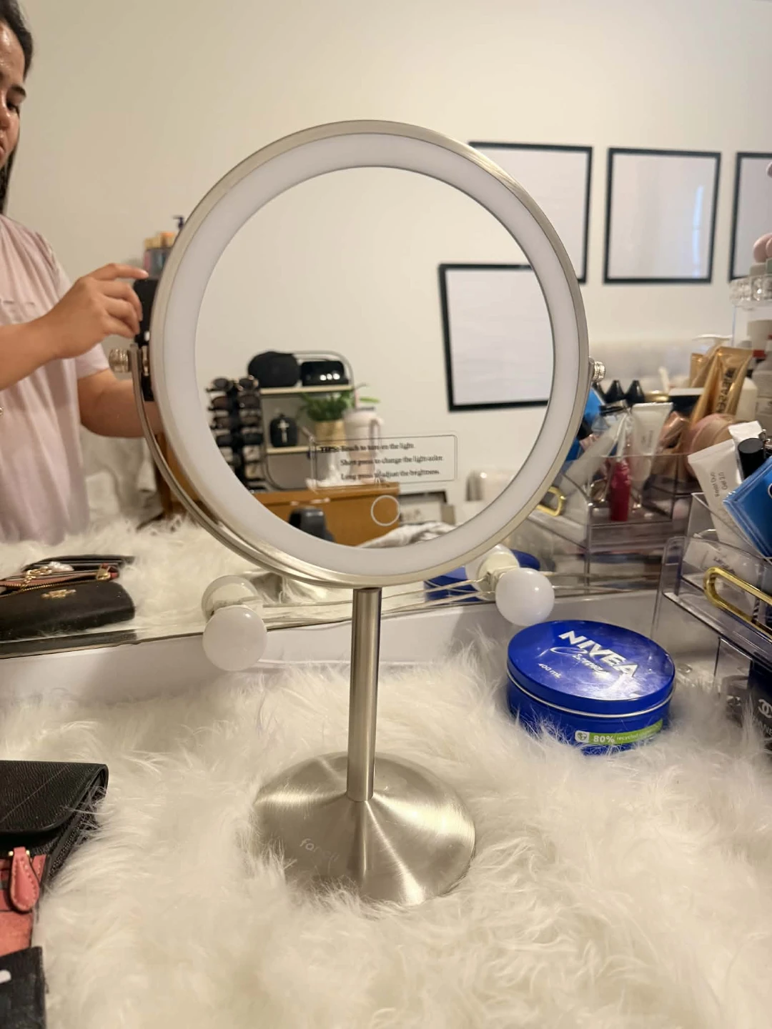 Fancii Hailey Lighted Makeup Mirror - Rose Gold - photo 2