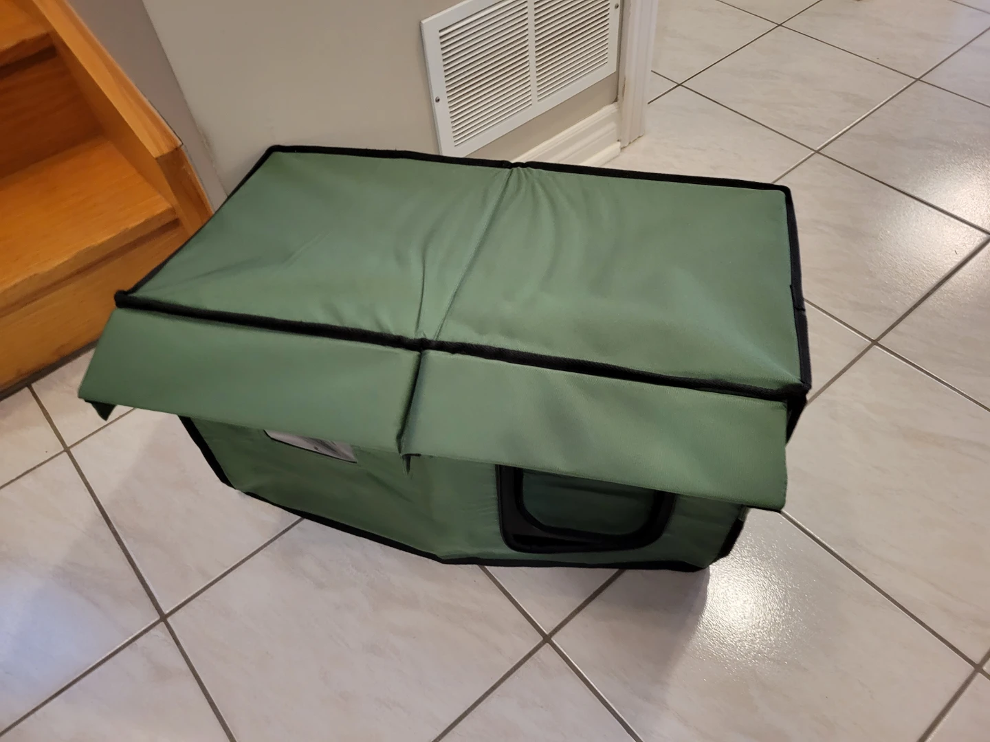 Outdoor Insulated Cat House with Waterproof Awning - photo 5