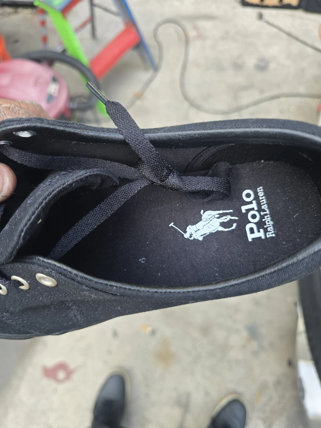 Polo Ralph Lauren Black Canvas Sneakers - photo 3