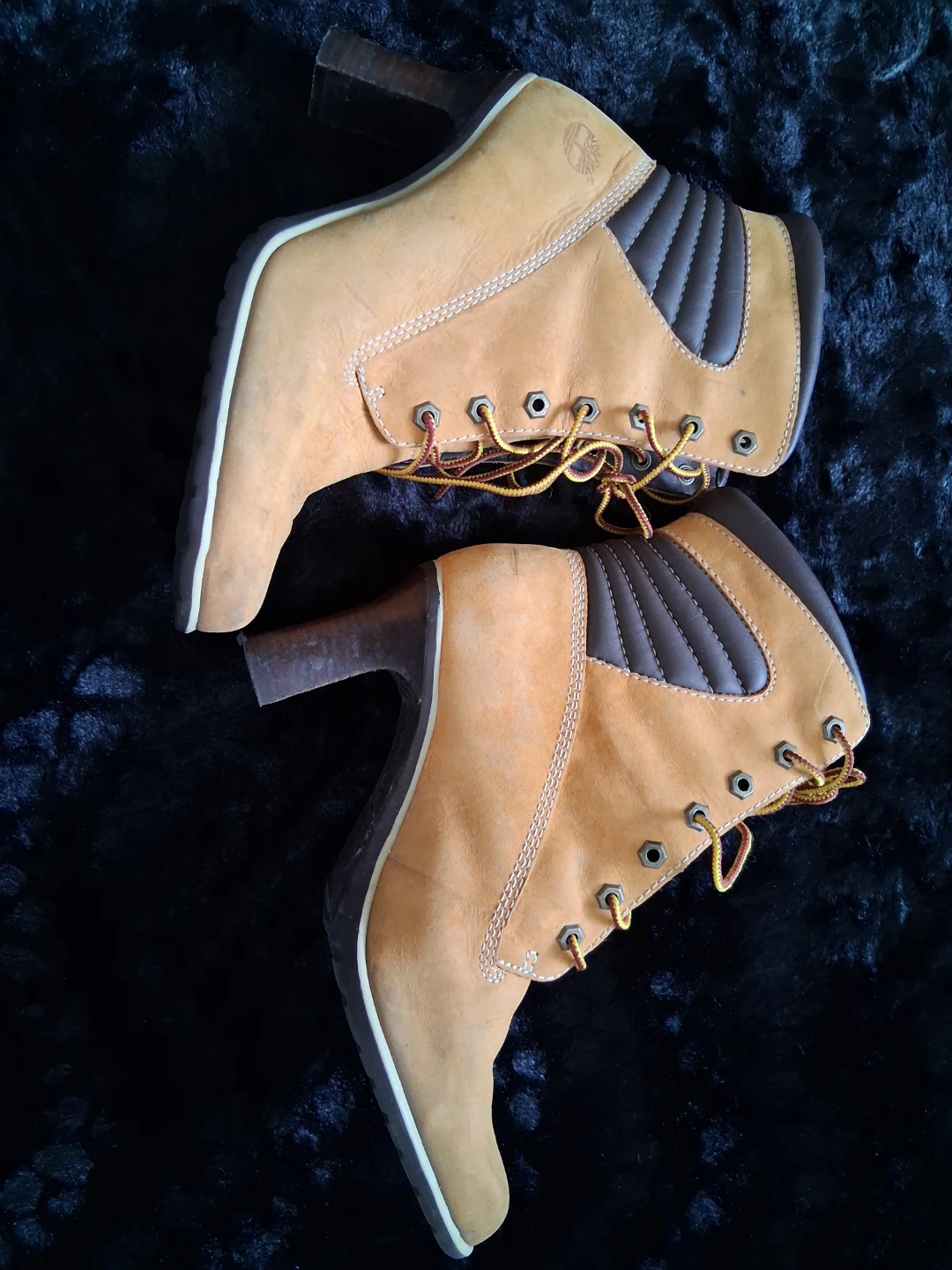 Timberland Women's Tan Suede Heeled Boots
