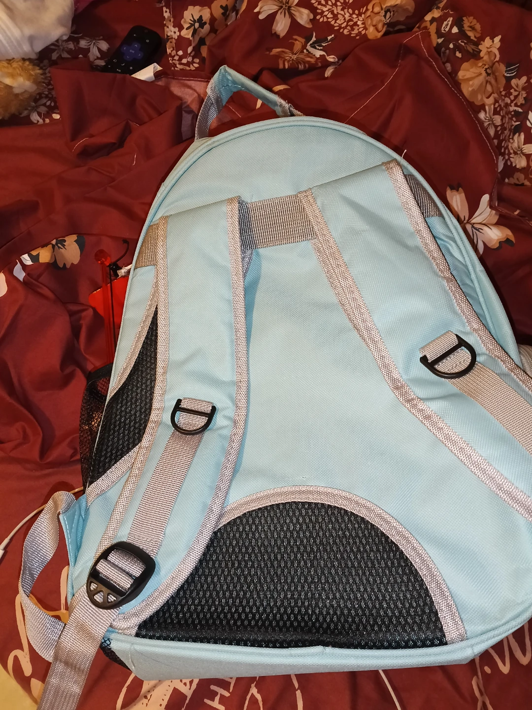 Light Blue Pet Carrier Backpack with Clear Dome - photo 4