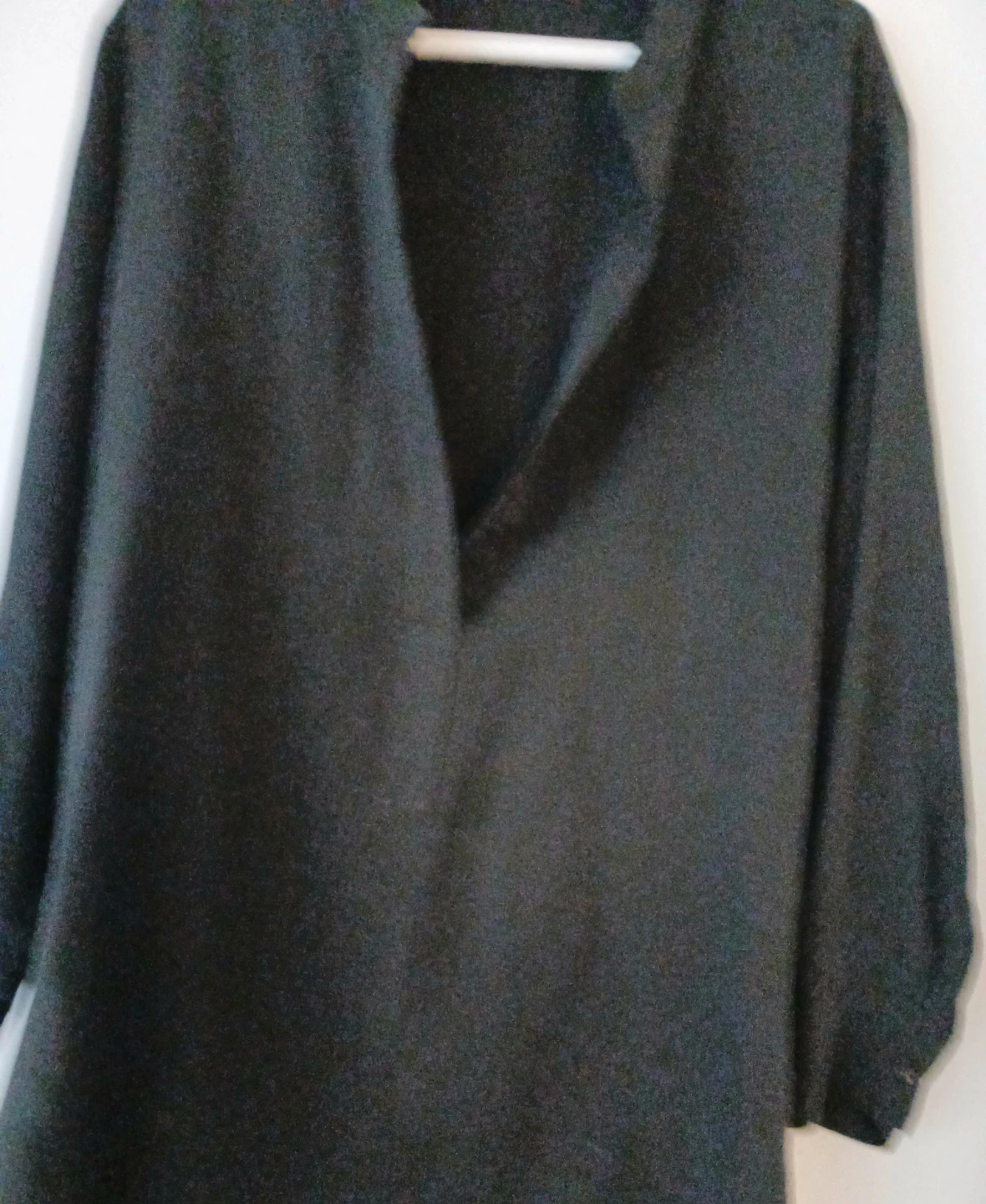 Zara Women's Long Sleeve Blouse - Dark Grey, Size L