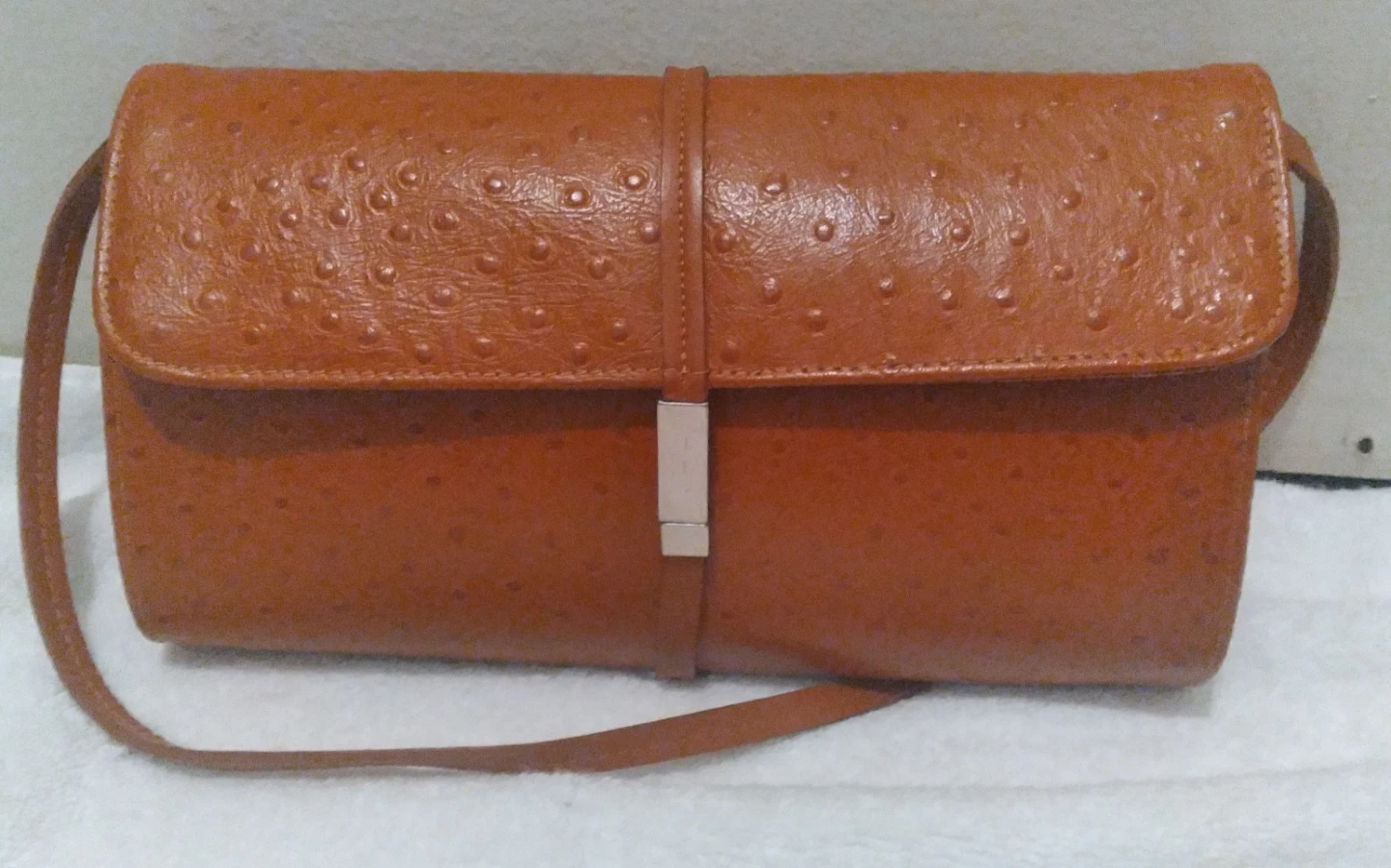 Brown Ostrich Leather with Buckle