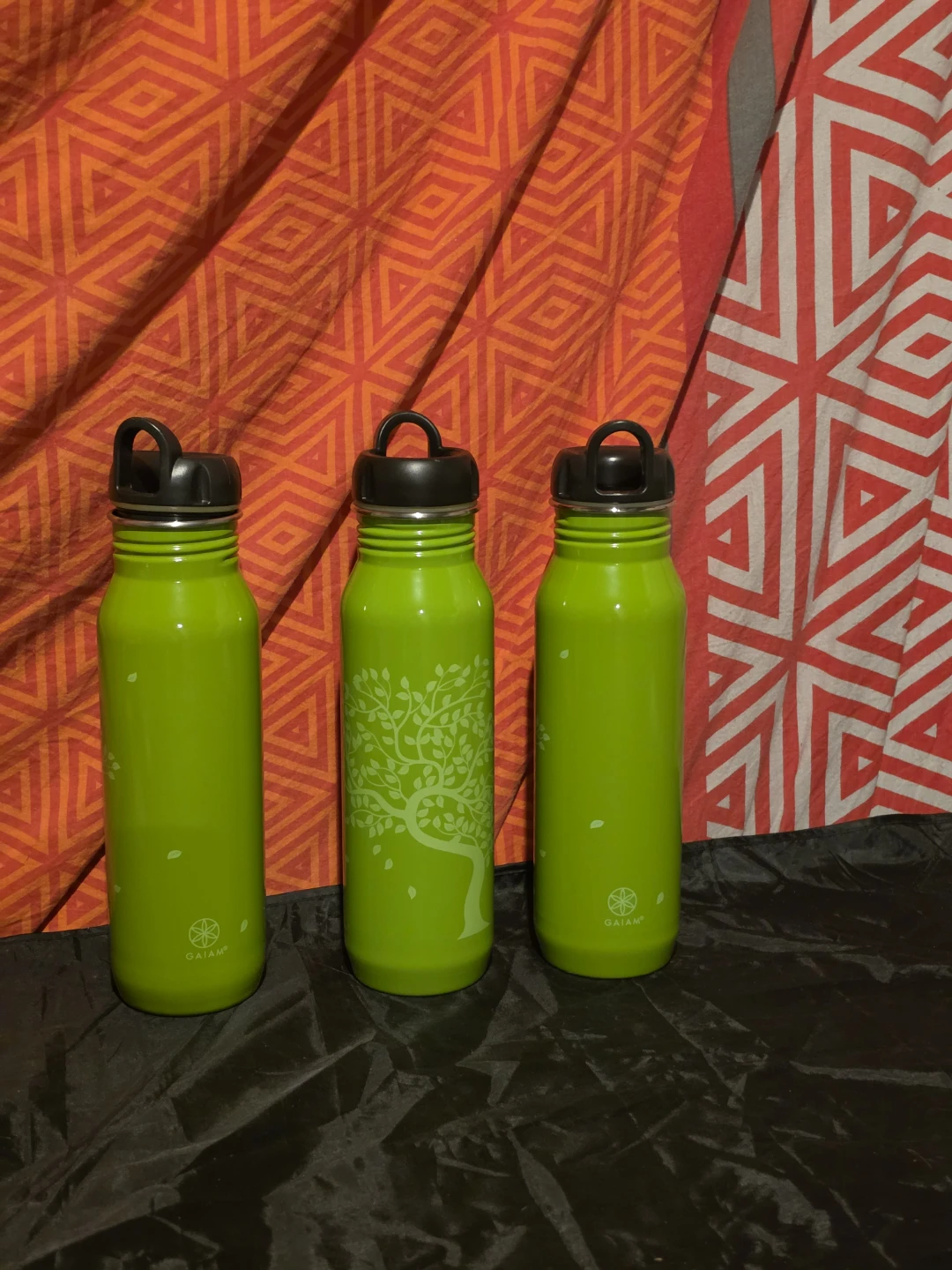 Gaiam Green Water Bottles - Set of 3New - photo 2